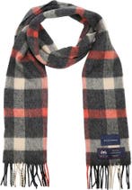 Suitable Sjaal Ruit Merino Wol Rood Grijs maat  Heren, Verzenden, Nieuw, Suitable