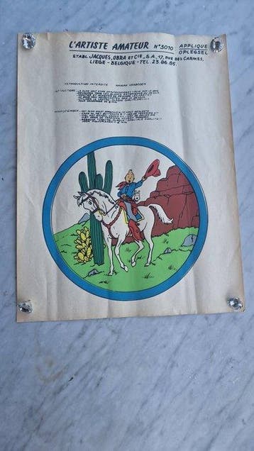 Tintin - 1 HERGÉ Studios Poster De Amateurkunstenaar -, Nieuw