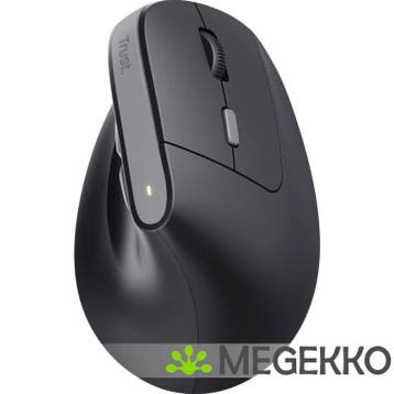 Trust Bayo V2 Draadloze Verticale Ergonomische Muis Zwart, Verzenden, Nieuw