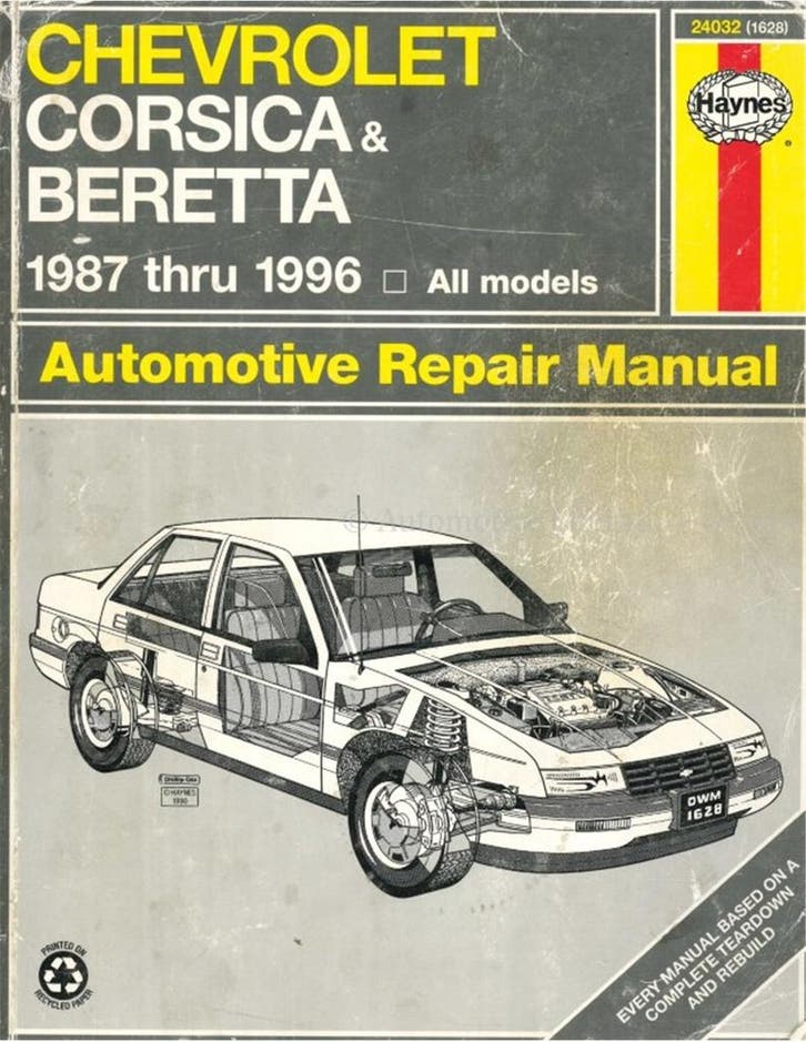 1987 - 1996 CHEVROLET CORSICA | BERETTA HAYNES VRAAGBAAK, Autos : Divers, Modes d'emploi & Notices d'utilisation