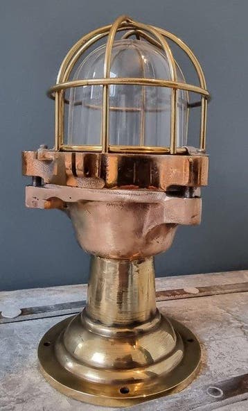 kokosha Cage light - Bronze, Antiquités & Art