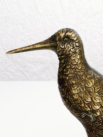 Figure - Vogel Sumpfschnepfe Bekassine - Bronze