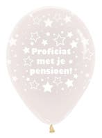 Ballonnen Pensioen Crystal Clear 30cm 25st, Verzenden, Nieuw