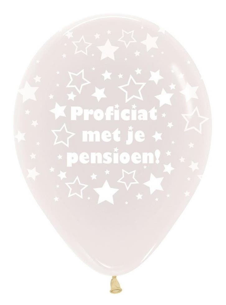 Ballonnen Pensioen Crystal Clear 30cm 25st, Hobby & Loisirs créatifs, Articles de fête, Envoi