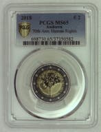 2 € commémorative Andorre Andorra 2 Euro 2018 70 jahre vo, Verzenden, België