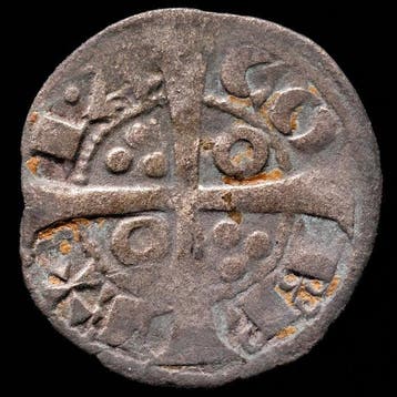 . Koninkrijk Aragon Jaime I (1238-1276). Dinero Barcino -, Postzegels en Munten
