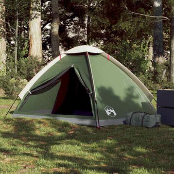 vidaXL Koepeltent 2-persoons waterdicht groen, Caravans en Kamperen, Tenten, Verzenden, Nieuw
