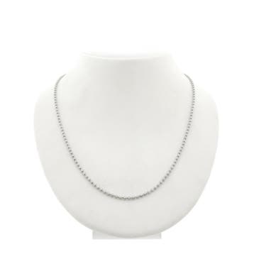 Witgouden bolletjes schakelketting, Ophalen of Verzenden