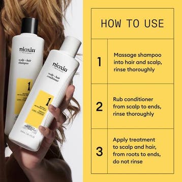 Nioxin System 1 Trial Kit (Shampoo), Verzenden, Gel, Wax, Haarlak of Mousse