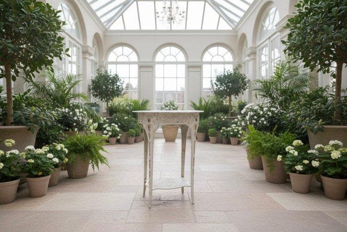 Plantentafel - Gietijzer - Cast Iron Flower Table, Antiek en Kunst, Curiosa en Brocante