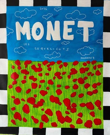 JOHANNE 8 (1974) - Les Coquelicots - XL Painting