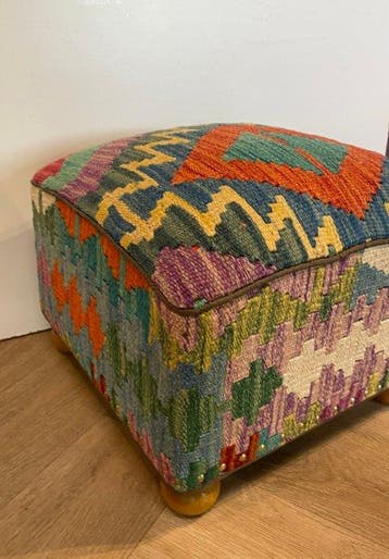 Kelim Poef (Inutilisé/Nouveau) - Kelim - 34 cm - 34 cm