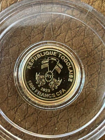 Togo. 1500 Francs Barbarenschatz - 1/100 (.999) Gold (Zonder