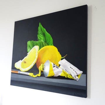 Roi Passarini - Yellow 83, Antiek en Kunst, Kunst | Schilderijen | Modern