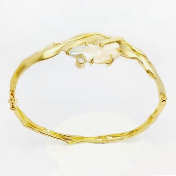 Bracelet - 18 carats Or jaune - 0.11ct. tw. Diamant