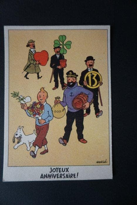 Tintin - 3 postkaart - Casterman, Boeken, Stripverhalen
