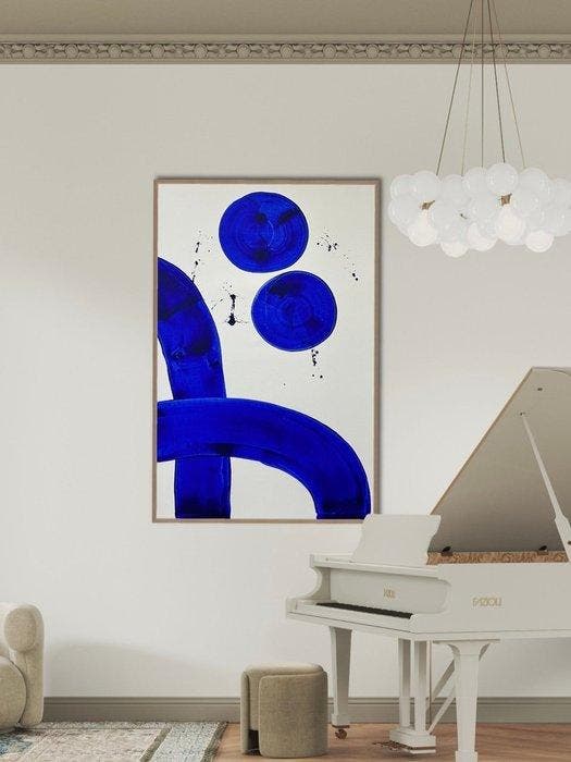 Stefanie Raus - Blue 1711, Antiek en Kunst, Kunst | Schilderijen | Modern