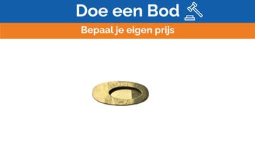 Bieden: Colombo Polished Flush Brass Door Handle, Ophalen of Verzenden