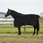 vidaXL Paardendeken Zwart 125 cm Polyester, Verzenden