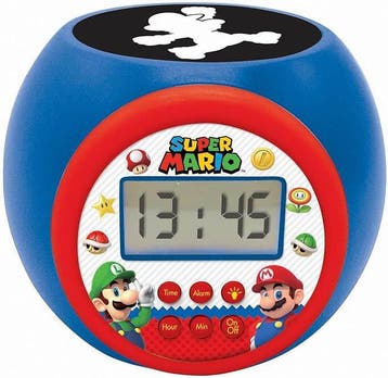 Super Mario Projector Wekker met Timer — gebruikt, Verzenden