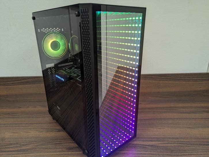 RGB Game PC Ryzen 7 5700x – RTX 3060Ti – 16gb DDR4– 500GB, Computers en Software, Desktop Pc's, 3 tot 4 Ghz, SSD, Met videokaart