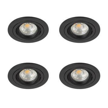 Spots inbouw Set Lune inbouwspot 4 stuks Binnenverlichting, Verzenden