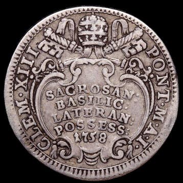 Italie, États Pontificaux Papa: Clemente XIII (1758–1769).