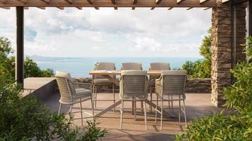 4 Seasons Outdoor Tramonti barset latte met Prado tafel 200, Nieuw