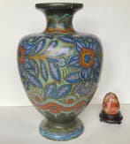Gouda Holland - Vaas - Hoogte 30 cm - Aardewerk, Plateel -, Antiquités & Art