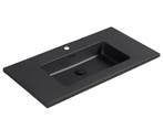 Badplaats Wastafel Angela 90 x 48 cm - Zwart - Wasbak, Verzenden