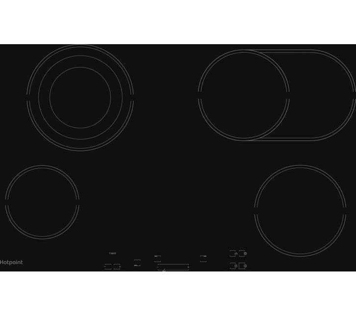 Hotpoint HR724BH - Keramische Kookplaat - 77 cm - 4, Electroménager, Tables de cuisson, Enlèvement ou Envoi