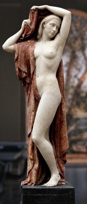 Alabaster Allegorie van de ochtend. Klassieke stijl Beeld -