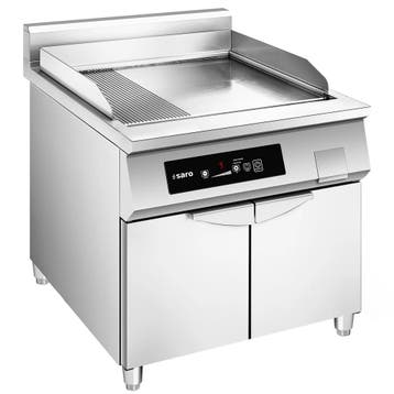 Inductie Bak-/Grillplaat | BROOKLYN | Glad/Gegroefd, Verzenden