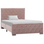Luxueus Roze Bedframe 100x200 | Retour Deal Nu!, Huis en Inrichting, Slaapkamer | Bedden, Overige materialen, 100 cm, Verzenden