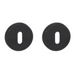 Set van twee sleutelplaatjes WCX zwart, Nieuw, Overige materialen