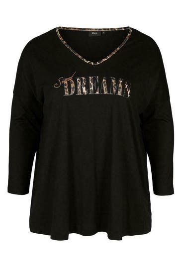 Shirt Zizzi FOXY pyjama leopard maat m, Verzenden, Nieuw