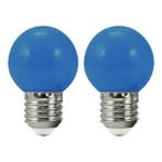 2x LED prikkabel lamp - BLAUW - voor lichtsnoer 36V, Huis en Inrichting, Verzenden, Nieuw