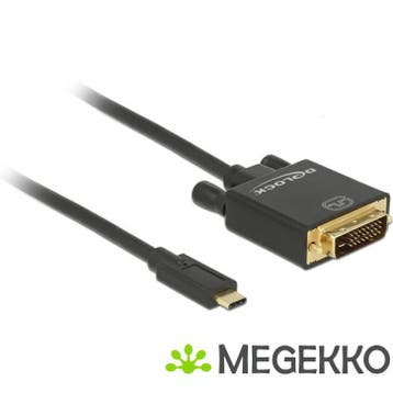 Delock 85321 Kabel USB Type-C male > DVI 24+1 male (DP Alt, Computers en Software, Verzenden, Nieuw