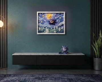 Makayhos - [Canvas] Starry Gengar – Cemetery Sanctuary, Nieuw