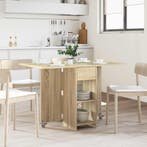 vidaXL Eettafel 115 x 70 x 75 cm Bewerkt hout Sonoma Eiken, Verzenden