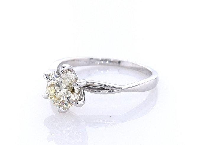 Ring - 14 karaat Witgoud - 0.96ct. tw. Diamant (Natuurlijk, Bijoux, Sacs & Beauté, Bagues