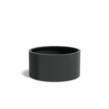 Aluminium plantenbak Ø120x60cm - Met wielen