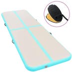 vidaXL Gymnastiekmat met pomp opblaasbaar 800x100x10 cm PVC, Sport en Fitness, Yoga en Pilates, Verzenden, Nieuw