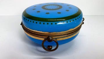 Doos - Opaline glas - Sieradendoos