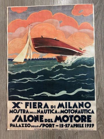 Anonymous - X Fiera di Milano 1929 - Mostra Nautica e