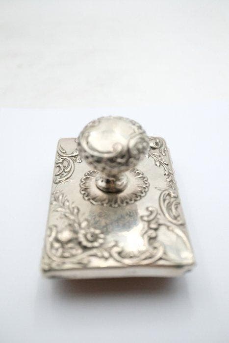 Figuur - Ink Blotter - .833 zilver, Antiek en Kunst, Antiek | Zilver en Goud