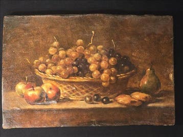 Scuola italiana (XVIII-XIX) - Cesto di Frutta Querida