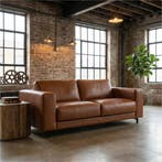 Leren bank Clear - 2,5 zits, Ophalen of Verzenden