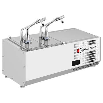 Sauzenkoeler + Dispenser | RVS | 2x 5.25L (1/4 GN) |, Verzenden