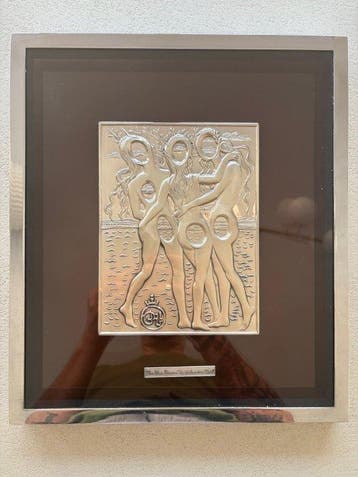 Salvador Dali (1904-1989) - Reliëf, Le Tre Grazie - 38 cm -